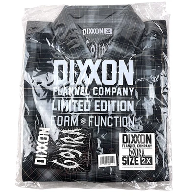 Camisa DIXXON Franela x GOJIRA Para Hombre 2XL XXL Colaboración Metal Banda Cuadros Botón Foto 1 de 4