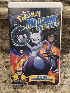 Pokemon "Mewtwo Returns" VHS 2001 Clamshell Packaging / 63 Minute Run Time / New - Picture 1 of 8