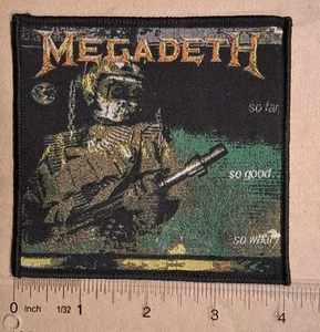 Megadeth So Far So Good So What Woven Patch - Picture 1 of 1