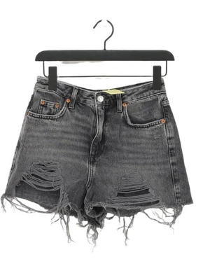 Topshop Women's Shorts UK 8 Grey Cotton with Polyester Mom - Image 1 of 4