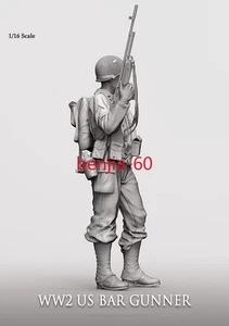 1:16 scale resin soldier 120mm figure model WW II US BAR GUNNER Unassembled - Picture 1 of 5