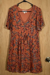 Idyllwind By Miranda Lambert Floral Paisley Boho Dress Rustic Western Women's M - Picture 1 of 10