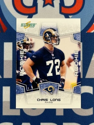 Chris Long Rookie 2008 Score #332 NM/MT RC Rams Super Bowl Champ Virginia - Image 1 of 2
