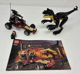 LEGO Dino Attack 7474: Urban Avenger vs. Raptor 100% complete w/ minifigs No Box