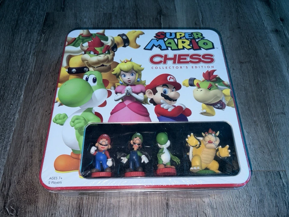 Nintendo Super Mario Chess Collector Edition Game Never Used RARE TIN!! - Image 1 of 4