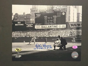 DON LARSON (NEW YORK YANKEES) Inscribed WSPG 10-8-56 Signed 8"x 10" Photo  - Picture 1 of 4