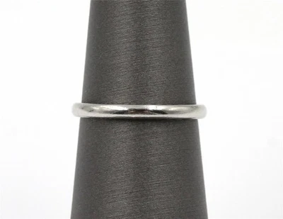 Шикарный подлинный платины гладкий дизайн 2 мм размер 5,5 штабелируемый обручальное кольцо - Изображение 1 из 4