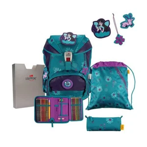 DerDieDas Schulranzen ErgoFlex Exklusiv Superflash Fairy Flower 5tlg - Bild 1 von 1