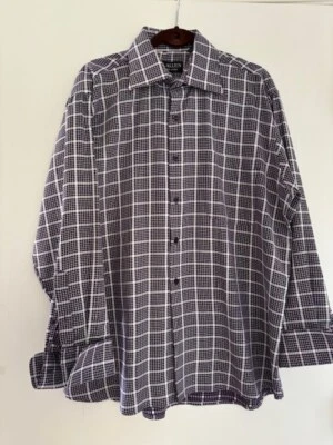 Camisa de vestir púrpura con botones C Allen New York para hombre  Foto 1 de 3