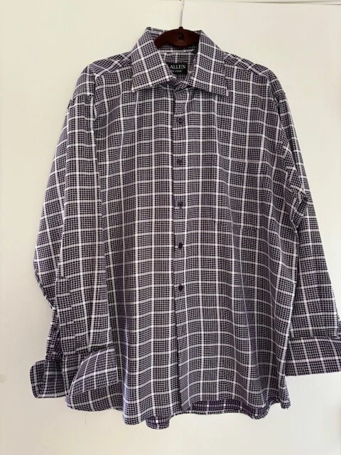 Camisa de vestir púrpura con botones C Allen New York para hombre  Foto 1 de 3