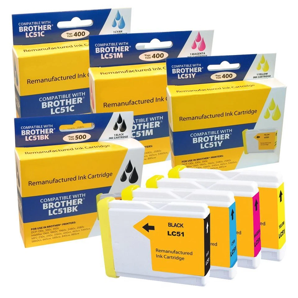 LC51COMBO-KD Brother-Combo-BCMY-LC-51-for Brother DCP 130c - Image 1 of 1