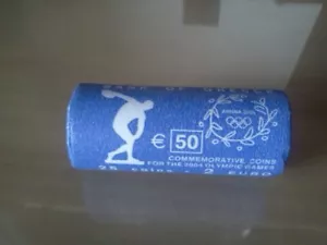 Greece 2 euros Olympics greek coin bankroll year 2004 KM# 209 UNC/BU - 029 - Picture 1 of 1