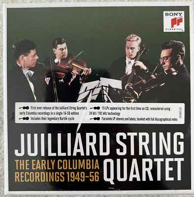 JUILLIARD STRING QUARTET - EARLY COLUMBIA RECORD - 16 CD - Bild 1 von 2