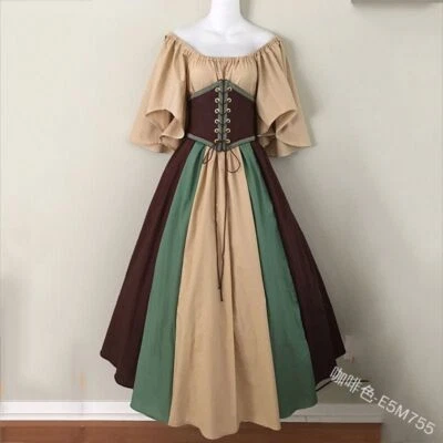 Mujer Renacimiento Medieval Victoriano Vintage Vestido Elegante Gótico Disfraz Juegos con disfraces Foto 1 de 4