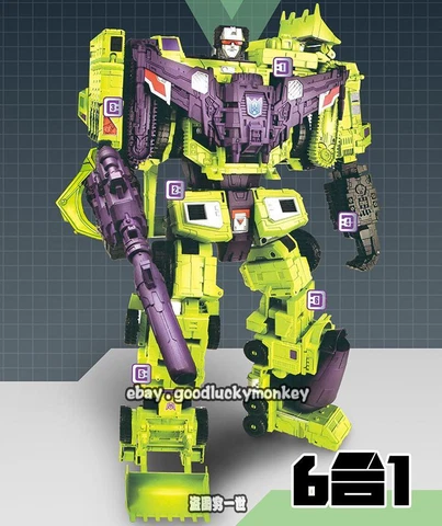 HZX h902 G1 IDW Devastator 6in1 12in Boy Action Figure Child Robot Toy NoBox Cover