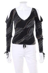 DIKA Longsleeve-Shirt Print Cut-outs M schwarz - Bild 1 von 5
