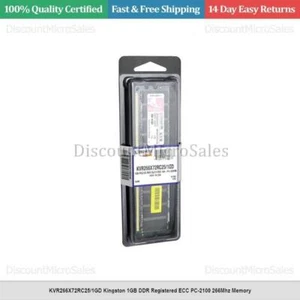 KVR266X72RC25/1GD Kingston 1GB DDR Registered ECC PC-2100 266Mhz Memory - Picture 1 of 1