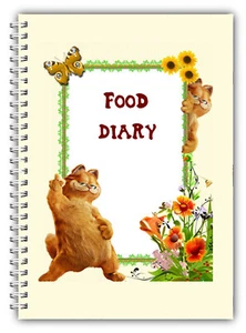 A5 FOOD DIET DIARY DIETING JOURNAL SLIMMING WEIGHT LOSS SW SHOPPING PINK GAR 01 - Picture 1 of 5
