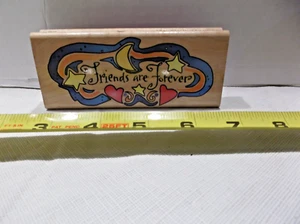 Estampilla de goma Inkladinkado Kathy Travis Designs Friends Are Forever5753 - Imagen 1 de 4