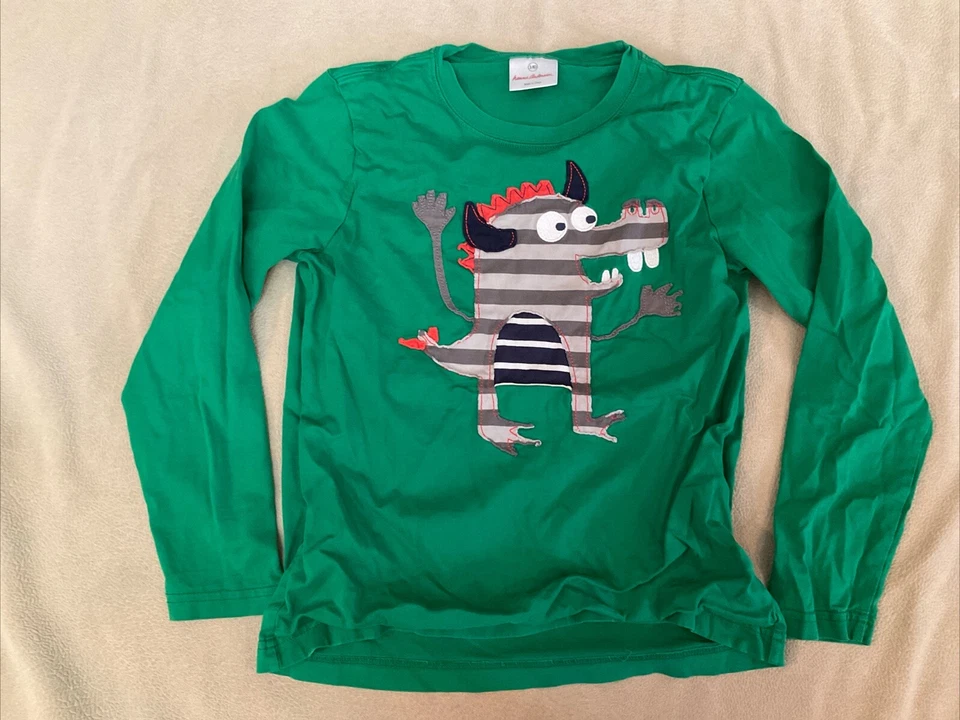 Hanna Andersson Shirt 140 Boys  Monster Flaw - Imagem 1 de 4