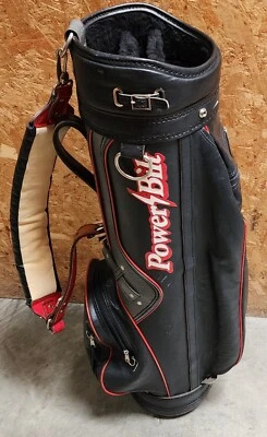 Vintage Power Bilt Black/ Red Golf Cart Carry Bag  - Image 1 of 4