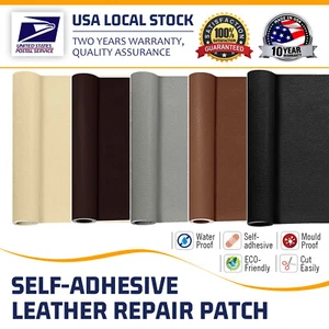 Leather Repair Self-Adhesive Patch for Automotive Interior Easy to Use - Picture 1 of 29
