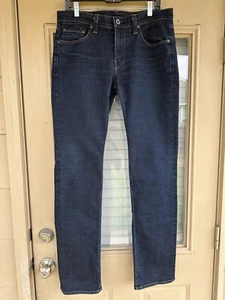 J Brand Jeans 33 Canyon Slim Straight Leg Dark Wash Blue Denim Größe 33X34 - Bild 1 von 11