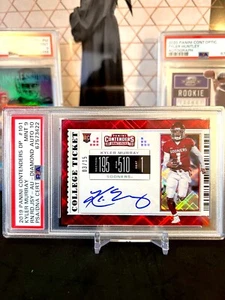 ⭐️ KYLER MURRAY 2019 CONTENDERS DIAMOND TICKET #101 PSA 9 AUTO 10 RC SP /15🔥 - Picture 1 of 2