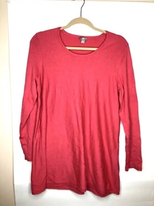 Jjill Damen Langarm rosa Seidenmischung Pullover Gr. M gebraucht, in einwandfreiem Zustand - Bild 1 von 7