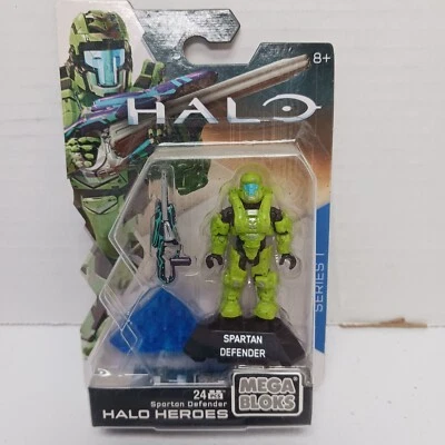Mega Bloks Halo Heroes Series 1 Spartan Defender Mini Figure Brand New - Image 1 of 3