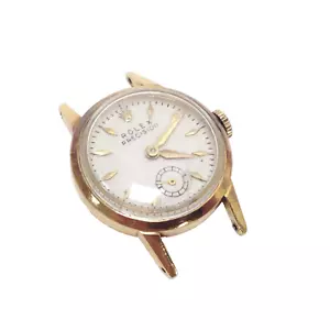 Rolex Precision 18Kt Yellow Gold 18 Rubies Manual Wind Watch Head Does Not Run - Picture 1 of 21