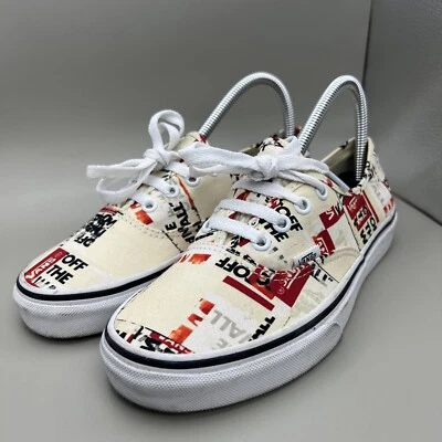 VANS Era PACKING TAPE "OFF THE WALL" Script Canvas Casual Low Shoes US 6M 7.5W - Image 1 of 4