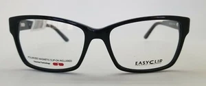 1 Unidad Nuevo Marco de Gafas Negro EasyClip 56-16-135 #192 - Imagen 1 de 4