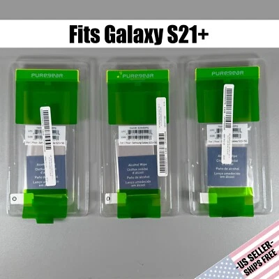 Pure Gear Screen Protectors for Samsung Galaxy S21 Plus - 3x HD Clear Glass - Image 1 of 4