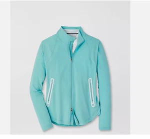 Peter Millar Jameson Jacket Womens Small Green Flex Adapt Windbreaker Golf Dew - Picture 1 of 9