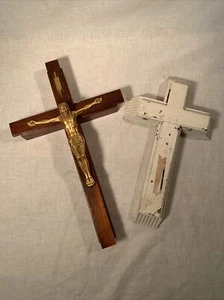 Pair Of Vintage Catholic Sick Call Sets - Picture 1 of 9