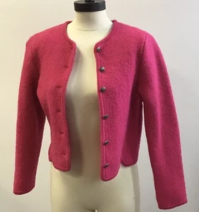 Rosa Damenblazer Carroll Schilf Ski Shop 100 % Wolle Größe 8 - Bild 1 von 6