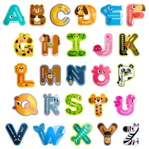 Magnetic Letters, Colorful ABC Animal Alphabet Fridge Magnets,Thick EVA Material - Picture 1 of 6