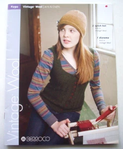 Vintage wool Arts * Craft fashion sweater caps knitting pattern BERROCO 290 - Picture 1 of 5