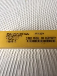Kennametal - 10 x neue Hartmetall-Fräseinsätze RPGX 120700T01020 KY4300 - Bild 1 von 2