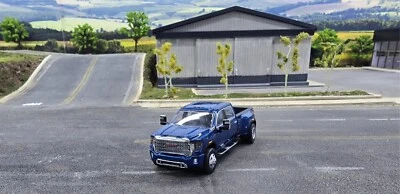 GMC Sierra 3500 Denali 2022 doble - azul escala 1:64 - Karson Diecast Co 51546A Foto 1 de 4
