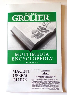 De colección THE NEW GROLIER ENCICLOPEDIA MULTIMEDIA Instrucción 1993 Solo en rústica Foto 1 de 4