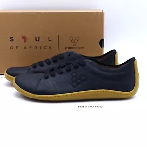 VivoBarefoot Sneakers Uomo Addis Barefoot 300123-01 Pelle Nero - Foto 1 di 11