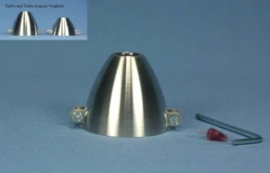 Aluspinner - Turbo long - 40 x 8 x 6,0 mm Simprop Aluminium Spinner E-Motoren - Bild 1 von 3