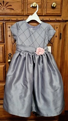 NWT Marmellata Classics Size 6X Silver Gray Pintuck Dress Easter Party All Occ - Image 1 of 4