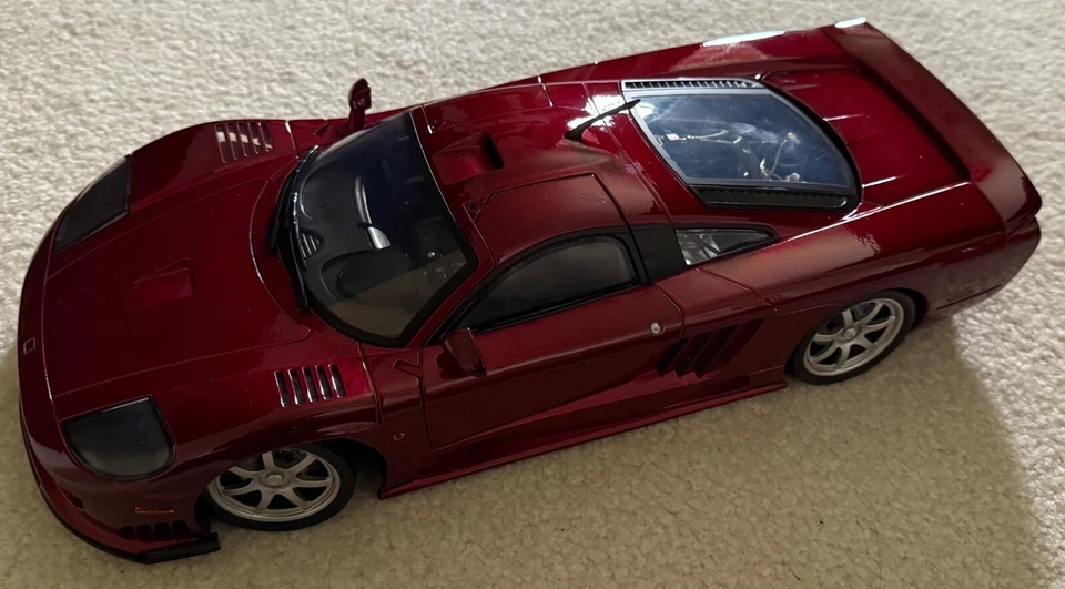 2004 SALEEN S7 TWIN TURBO RED METALLI 1:12 SCALE DIECASTCAR BY MOTORMAX 73005R - Image 1 of 4