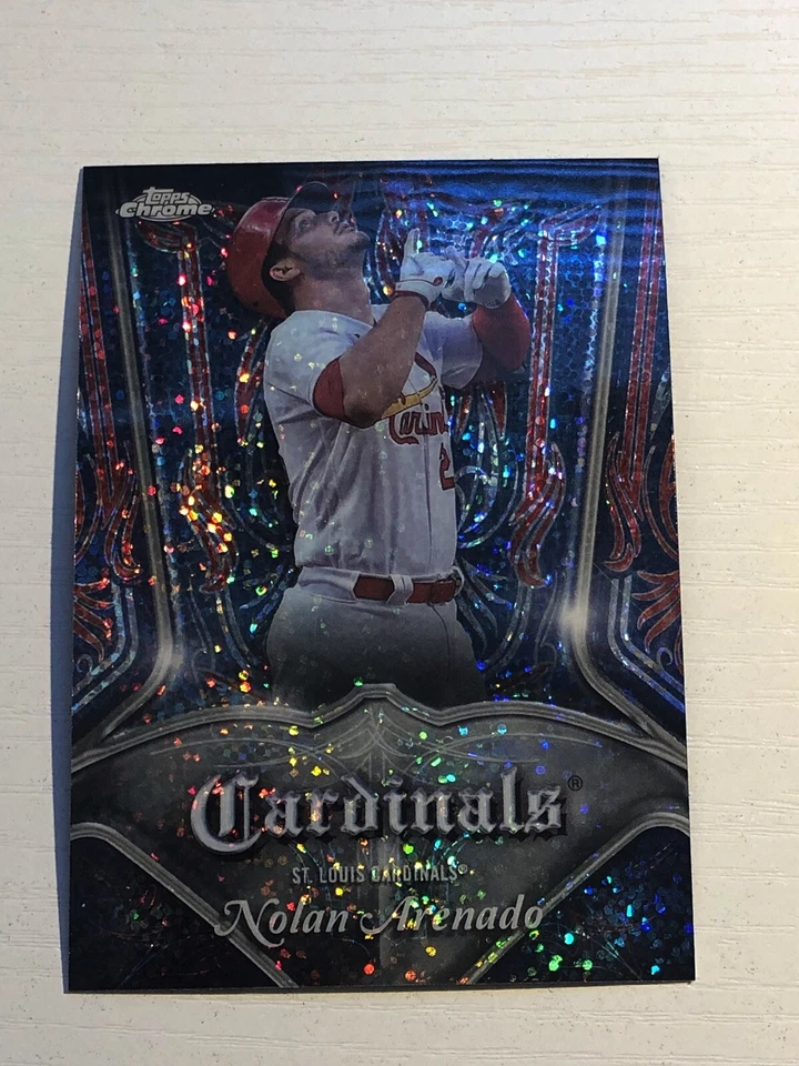 2022 Topps Chrome Pinstriped Nolan Arenado St. Louis Cardinals P-4 - Image 1 of 1