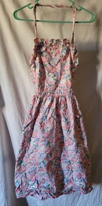 Homemade Apron Flowers Ruffles Kitchen Grilling Decorative Classy OSFM Nice - Picture 1 of 5