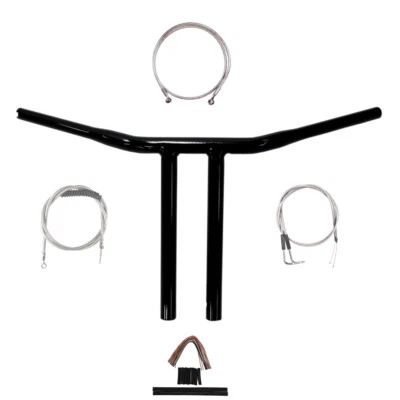 Kit de manillar Chopper T 1990-1995 Harley-Davidson Dyna 1 1/4" negro 12" Foto 1 de 2