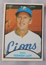 1979 TCMA #17 Japanese Baseball Vernon Law Seibu Lions Baseball Card